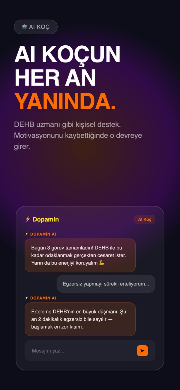 Dopamin AI koç sohbeti